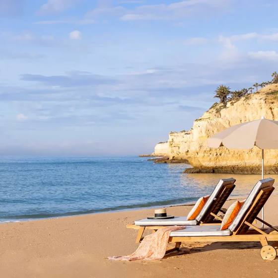 The beach lounge