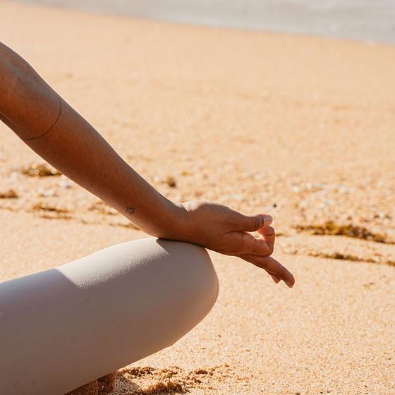 Meditation on the beach