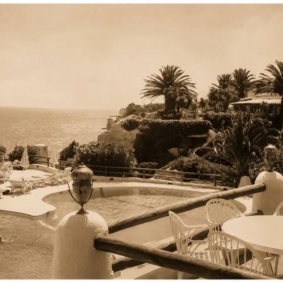 The terrace pool