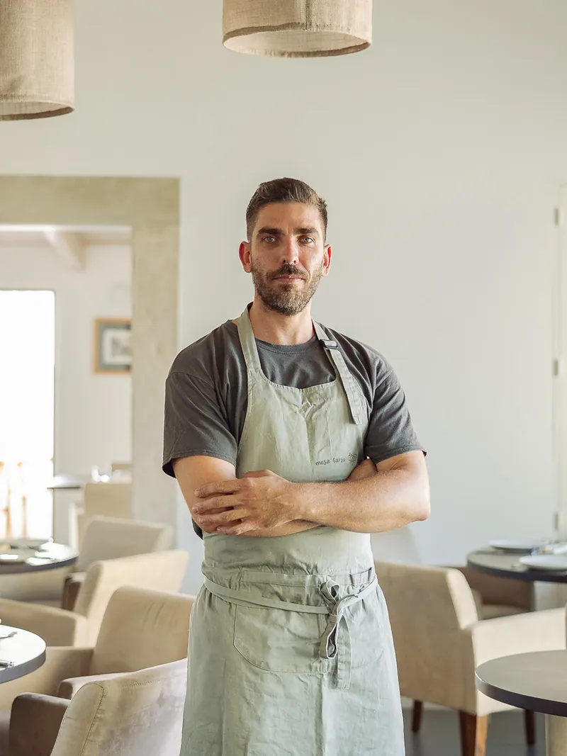 Chef João Viegas in his dining room